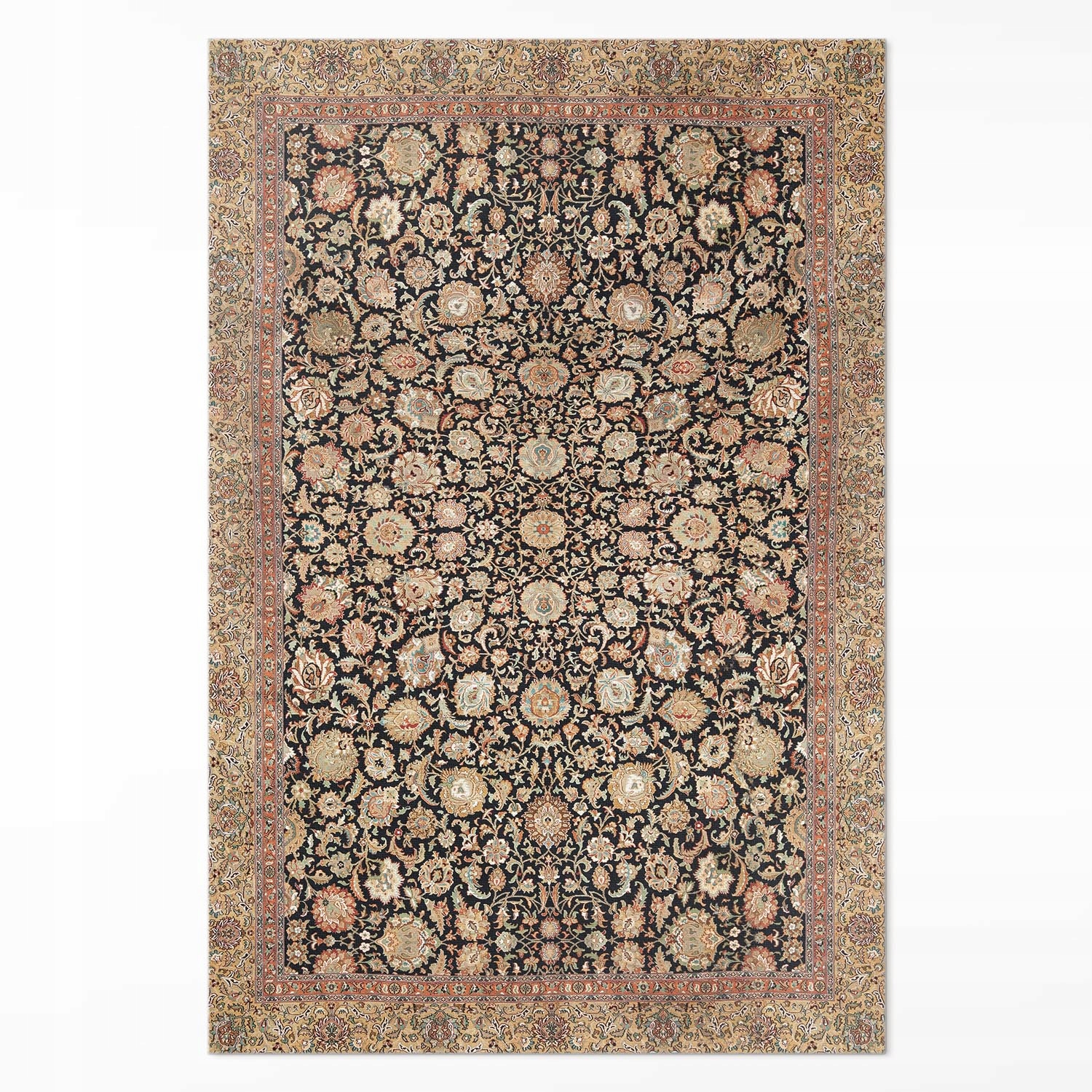 Koberec Vinyl Do Obývačky Kvety pivoniek v starom vintage štýle XXL 150 x 225 cm