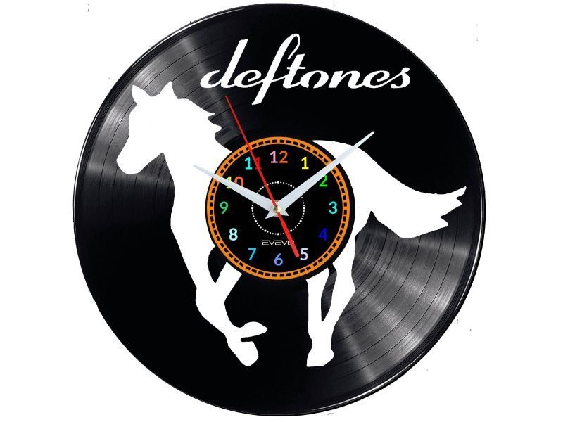 Deftones Dárek Originální dekorace do domu Hodiny z vinylové desky