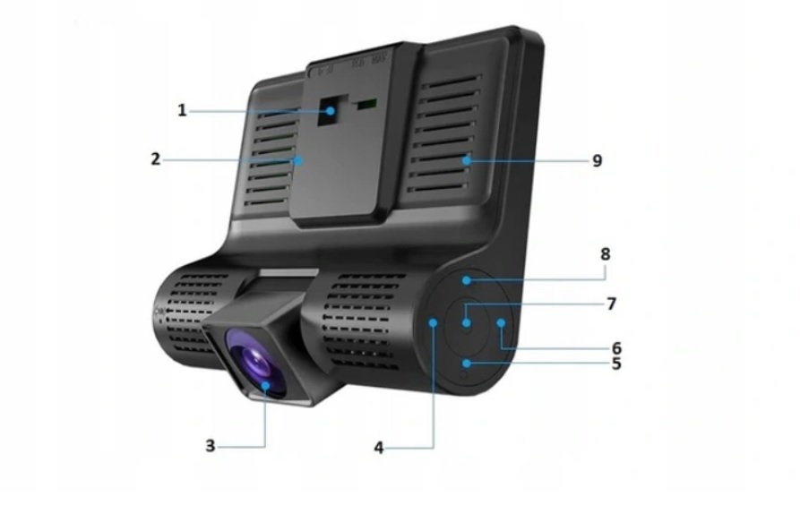 Wideorejestrator HD KAMERA COFANIA [POLSKIE MENU] Karta pamięci w zestawie brak