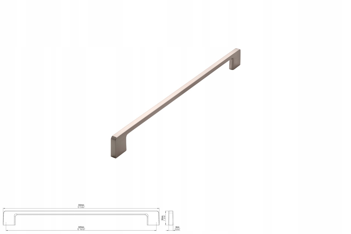 Nábytková úchytka Siro 2027-332ZN21 s efektem nerezové oceli