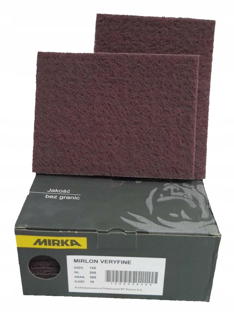 MIRKA MIRLON WŁÓKNINA ŚCIERNA CZERWONA GR 360