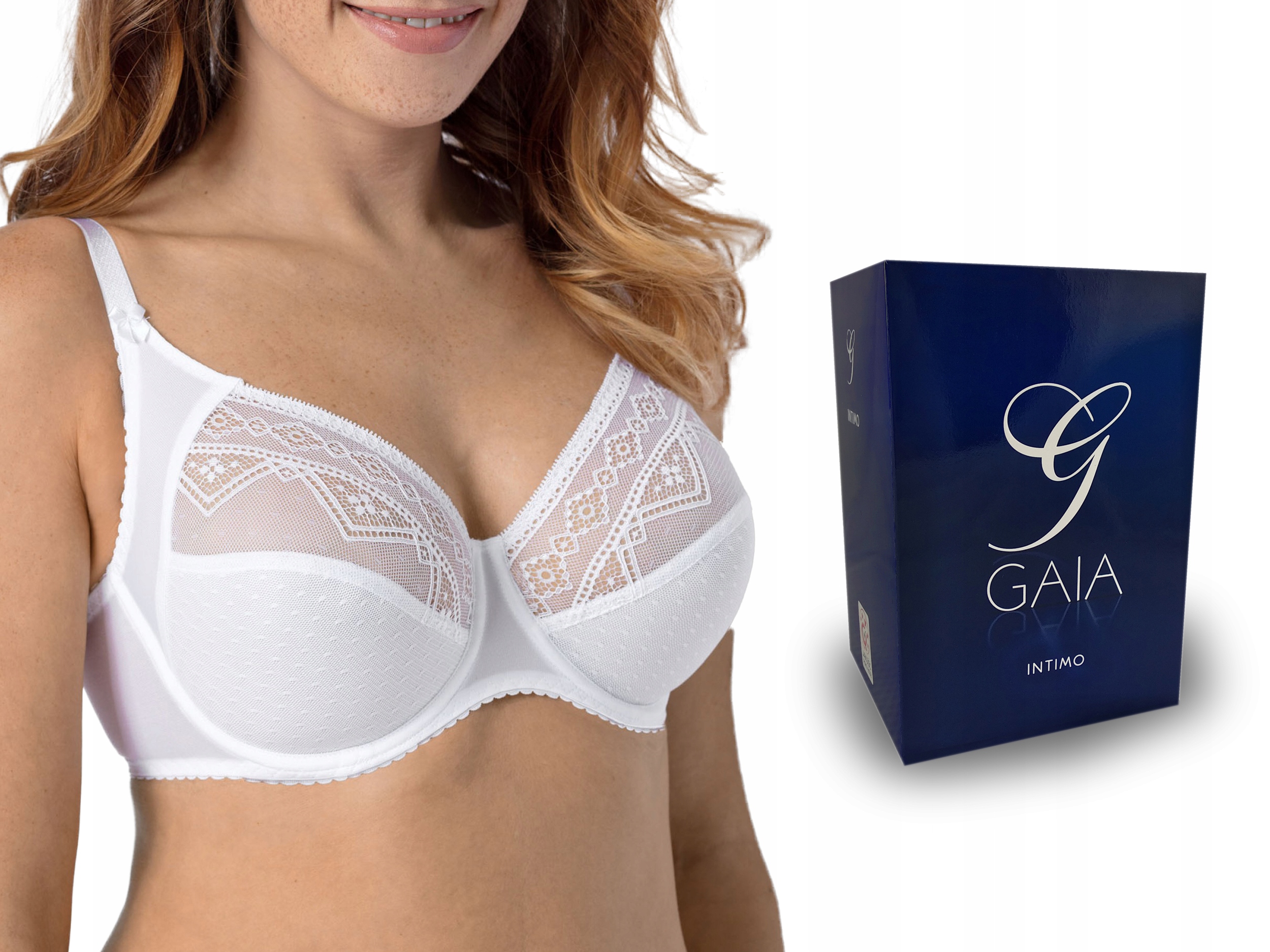 

Gaia Nancy 059 , biustonosz soft , Biały , 85C