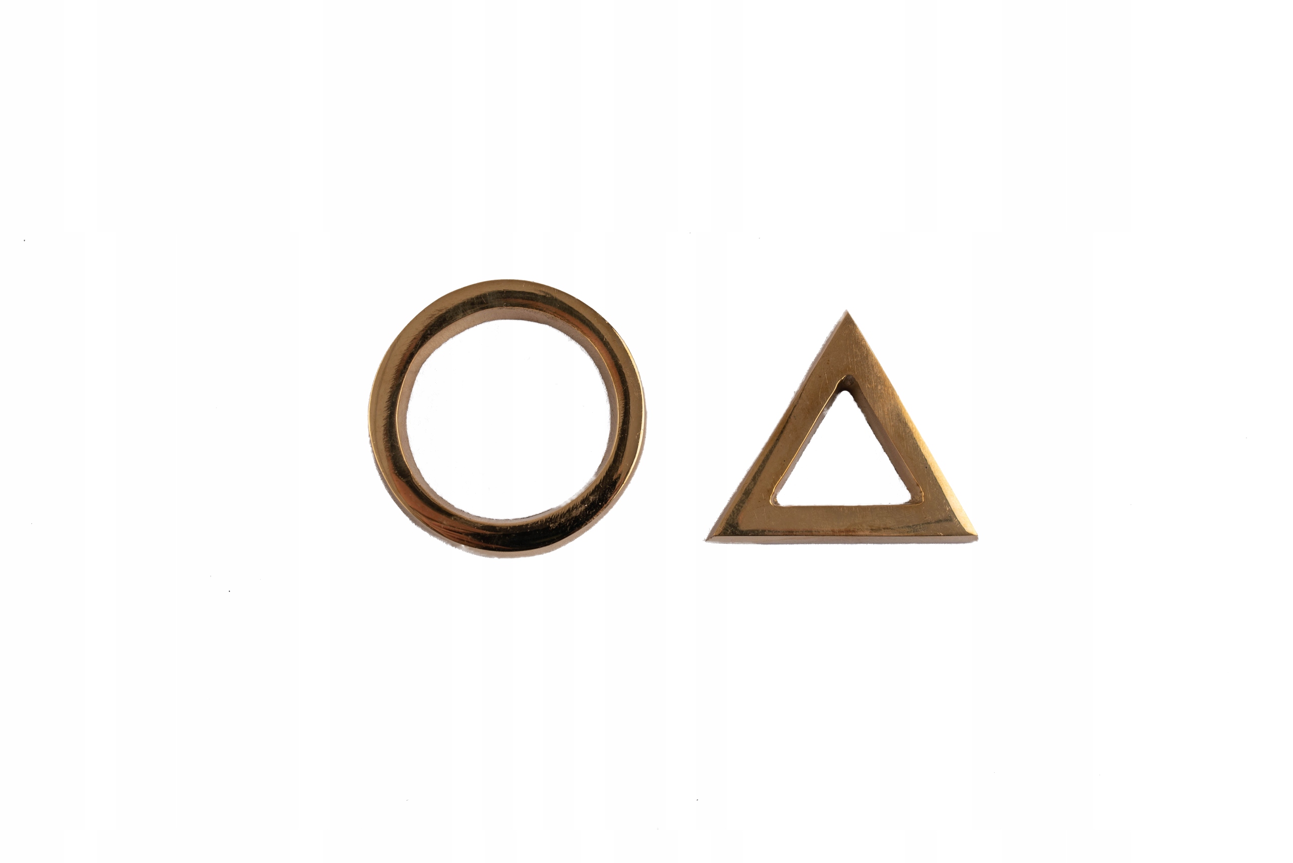 

Oznaczenie Wc Toalet kółko i trójkąt mosiądz złoty