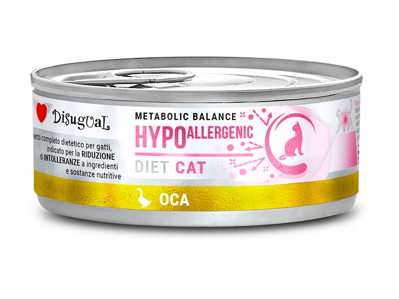 Levně 8x Disugual Kočka Veterinary Hypoallergenic Husa 85g