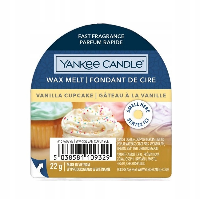 

Yankee Candle Vanilla Cupcake Wosk Zapachowy 22G