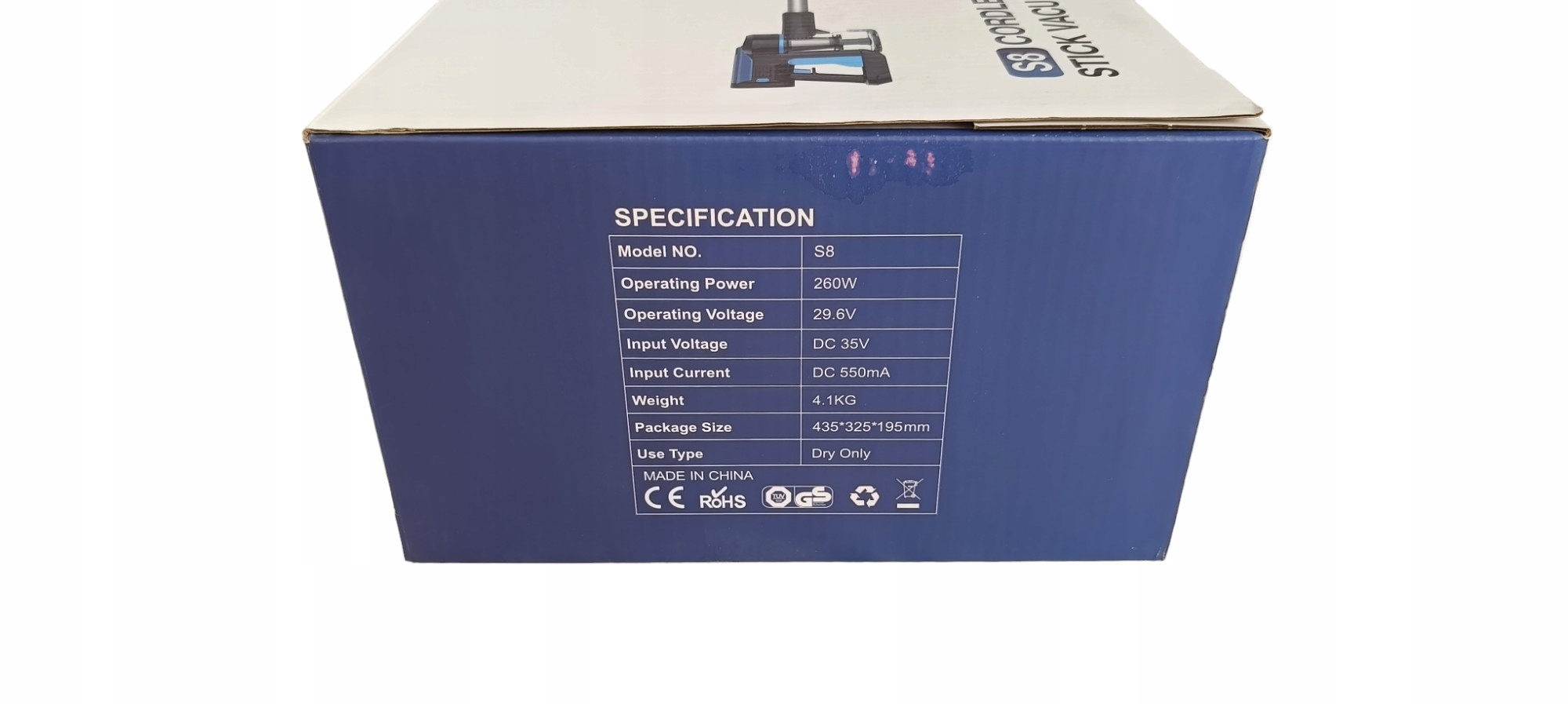 Odkurzacz bezprzewodowy Tasvac S8 niebieski 260W Producent Inna