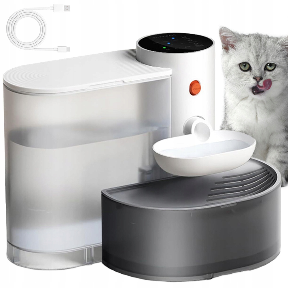 Levně Automatické Krmítko Fontána Pro Kočky Psa, Tichý Čisticí Filtr