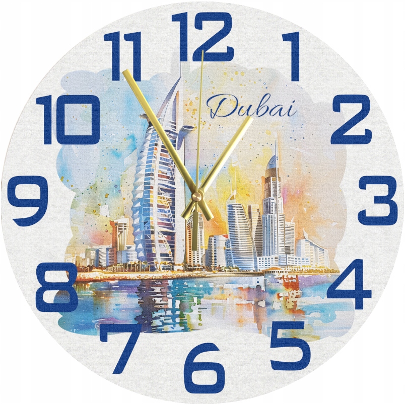 Nástěnné hodiny Ozodbny Dubai Tiché hodiny 45 cm