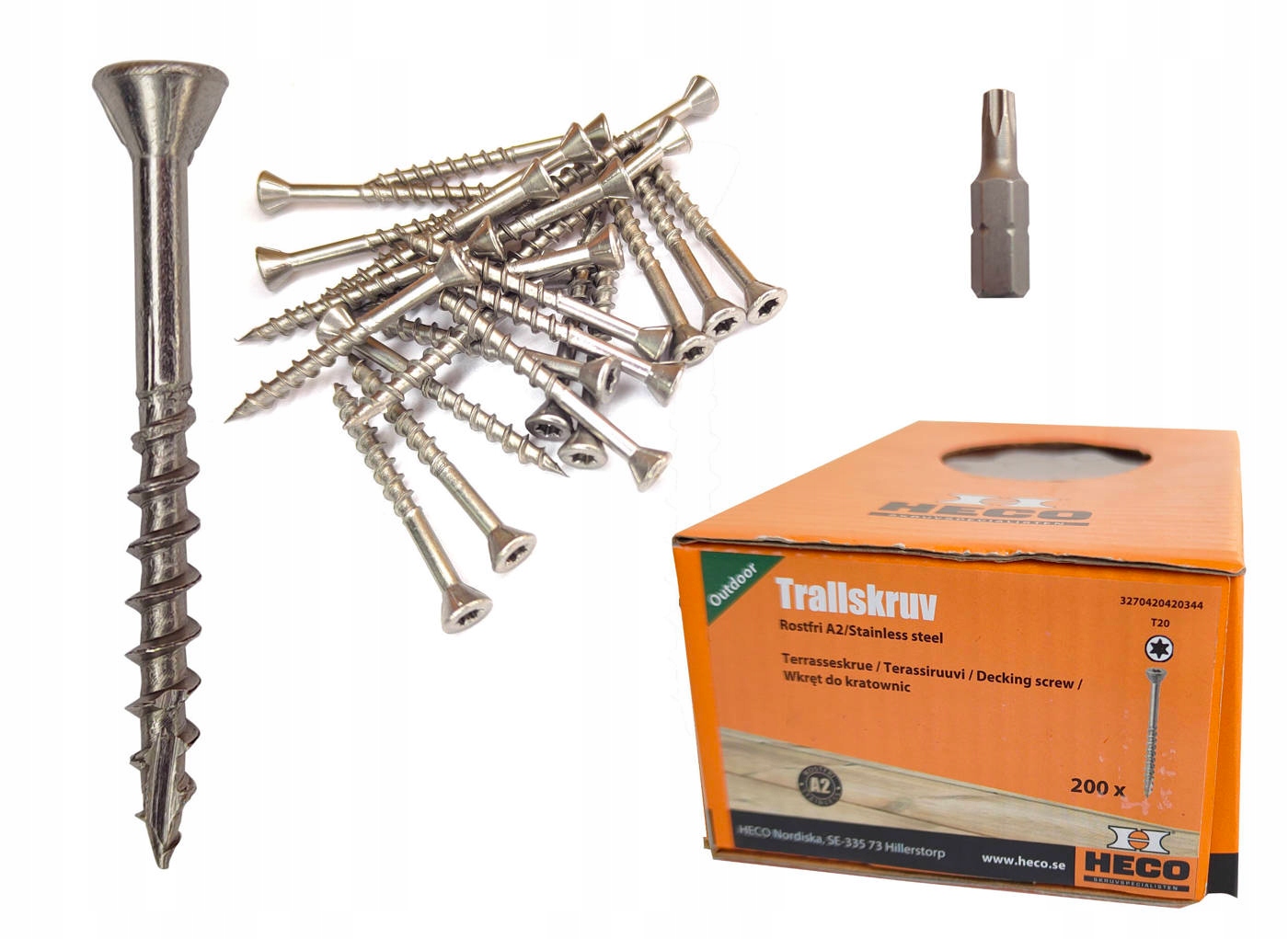 

Wkręty tarasowe nierdzewne A2 Heco 4,8x75 100szt