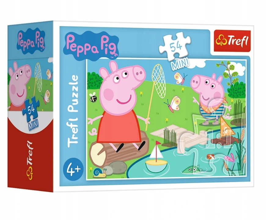 Puzzle 54 Mini ŚWINKA PEPPA nad stawem Trefl 19625