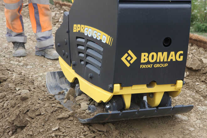 Zagęszczarka rewersyjna BOMAG BPR 60/65D 460kg EL. Marka BOMAG