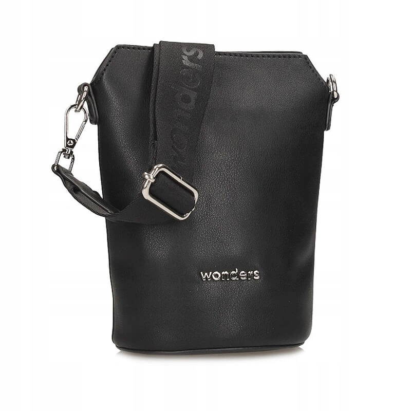 Torebka damska Wonders WB-55036 Napa Lisa Negro czarna listonoszka