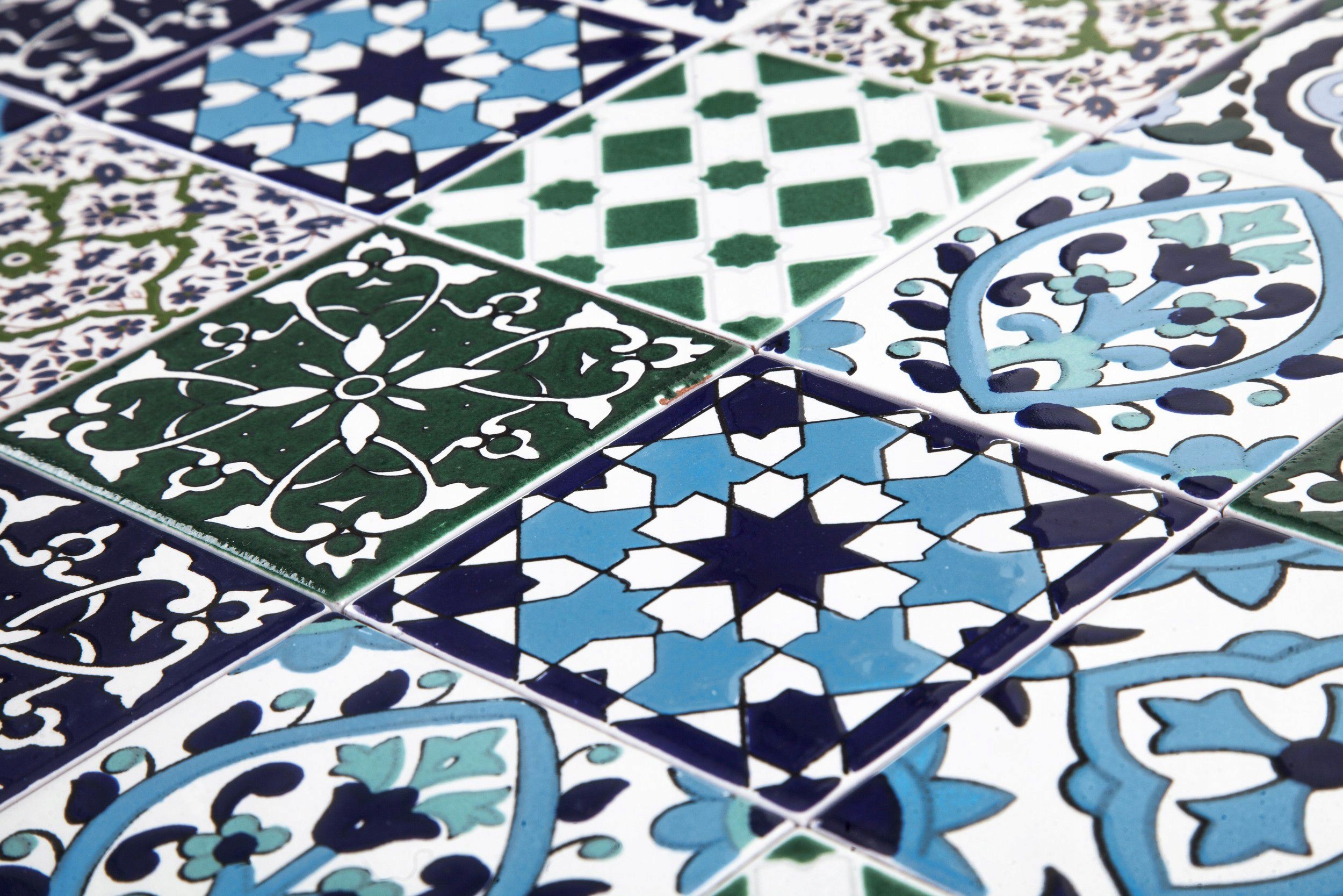 Płytki Ścienne Łazienkowe Kuchenne Patchwork Tunezyjski 50 Kafelek - Muhit Kod producenta TN10-04