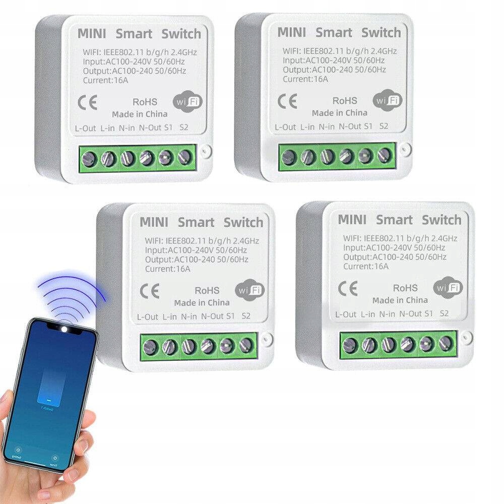 Bezdrátový Reléový Vypínač WiFi modul Smart 16A 4X