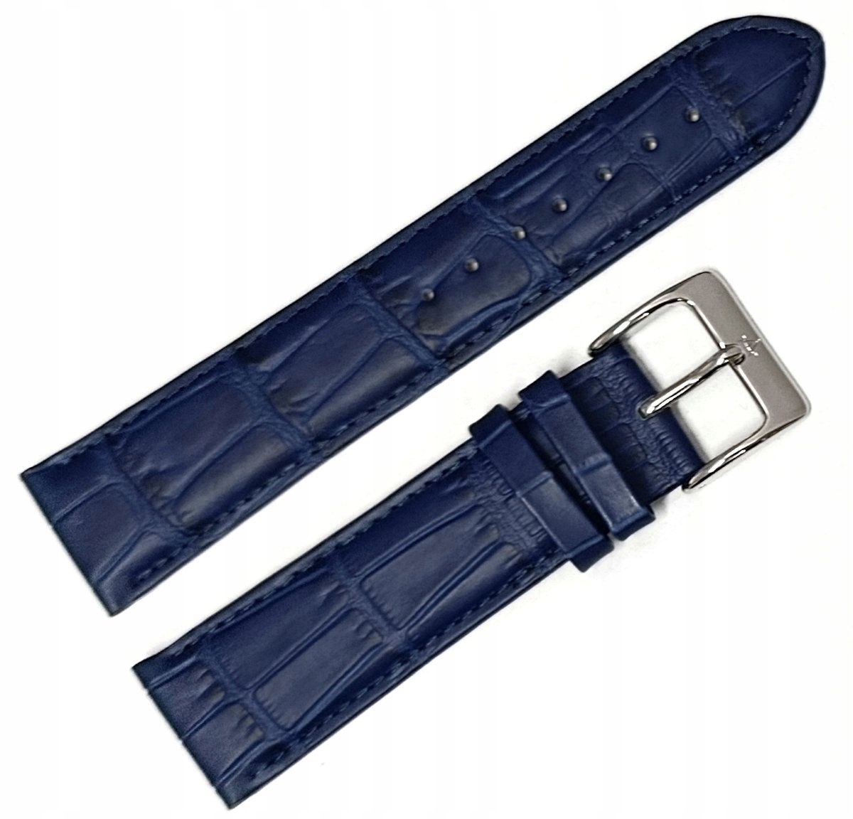 Originální Modrý Kožený Řemínek Pro Hodinky Atlantic Seaway 22 mm L498