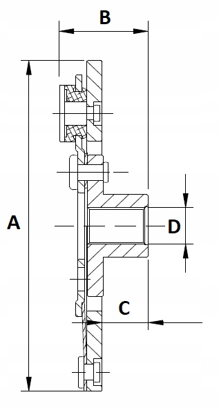 TARCZA SPRZĘGŁA KOMPRESORA KLIMATYZACJI SANDEN SD7V16,SD7H15 105/27/14MM Producent części Cool Parts Automotive