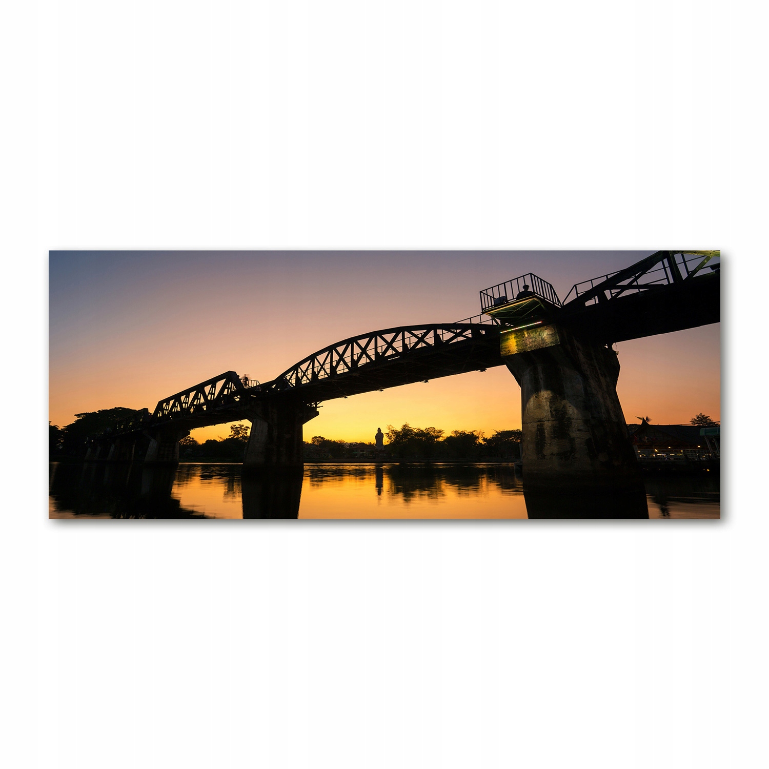 

Foto obraz szkło akryl Most w Tajlandii 125x50 cm