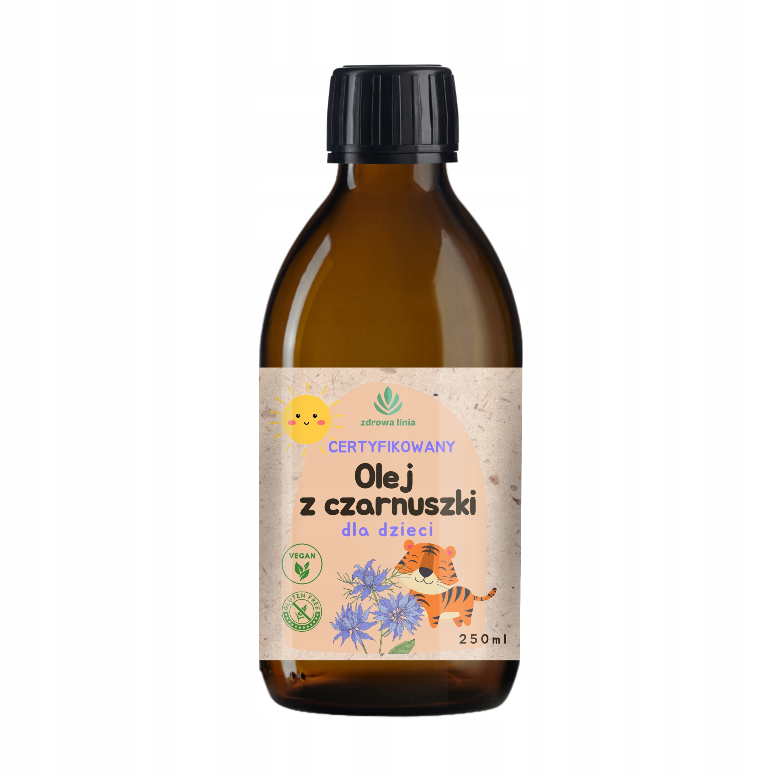 Levně Nerafinovaný olej z černého kmínu pro děti 250 ml bez přísad