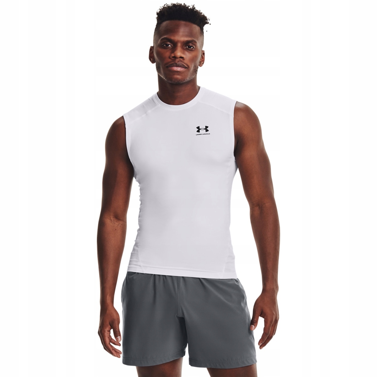 Tank top treningowy męski koszulka Under Armour Hg Comp biały S