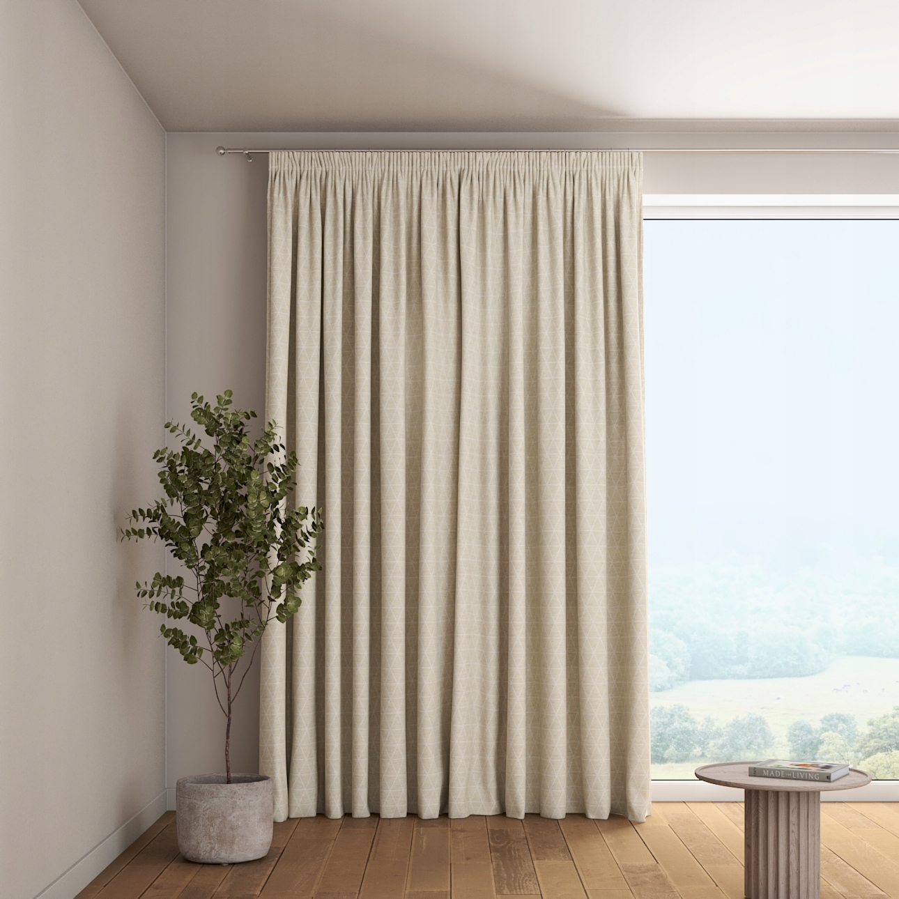 Dekoria Záclona na zvlnenej páske 1 ks 130x260 cm béžová