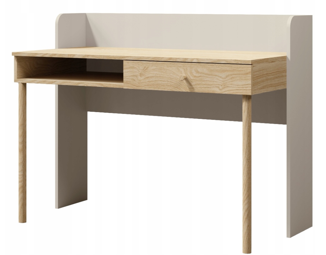 Biurko Do Pokoju Młodzieżowego 124cm Szarobeżowy YOKO JR-3 Kolory Do Wyboru