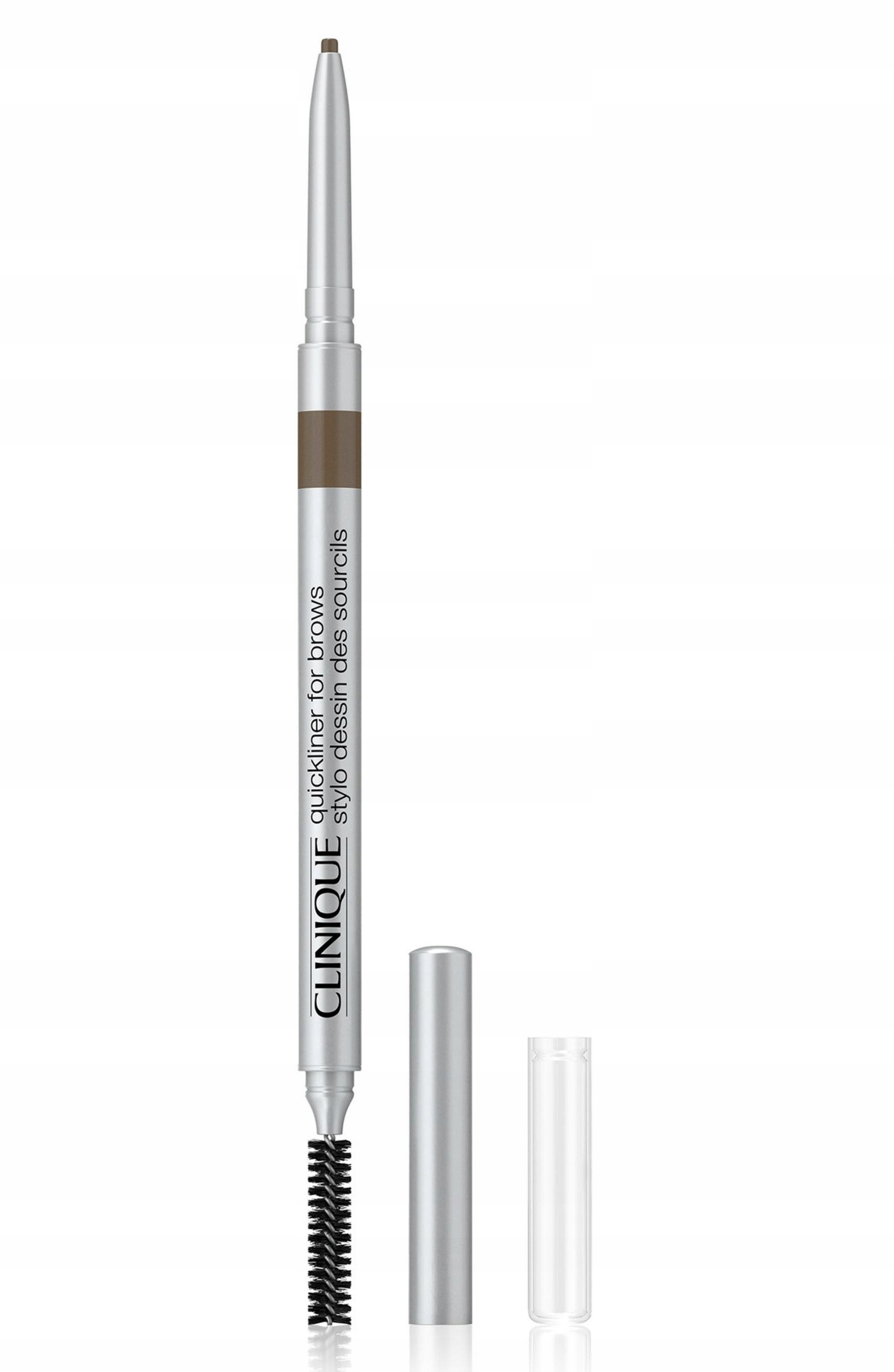 Clinique, Quickliner, Tužka na obočí 2 v 1 (Krémová tužka a kartáček), 03, Soft Brown (Měkká hnědá), 6