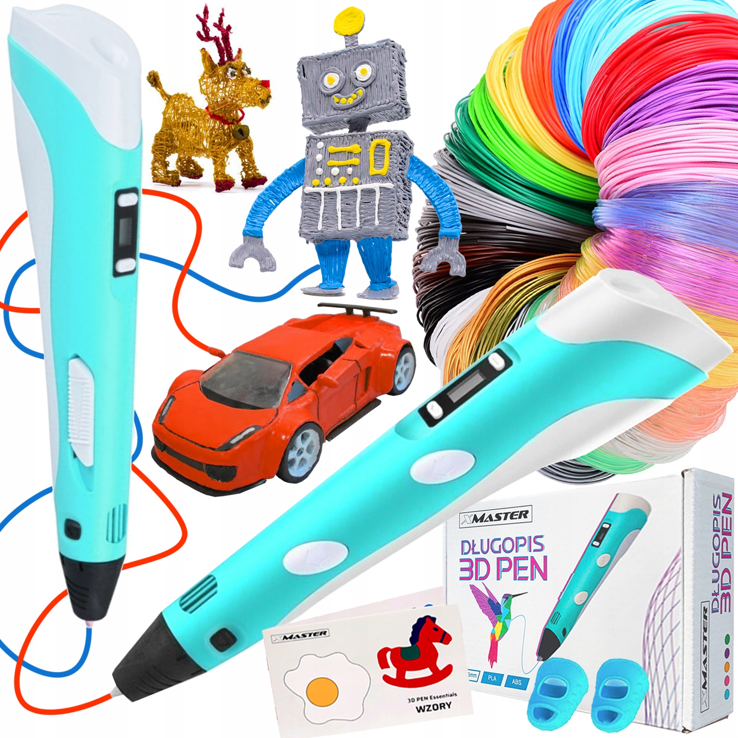 

Drukarka Długopis 3D Pen 2 Zestaw Wkłady 100M