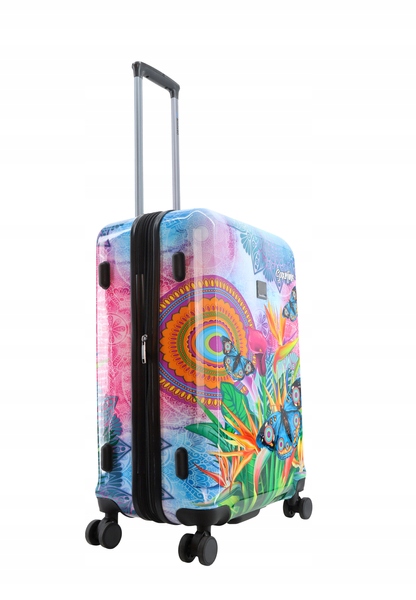 Střední kufr Saxoline Butterfly Nature M