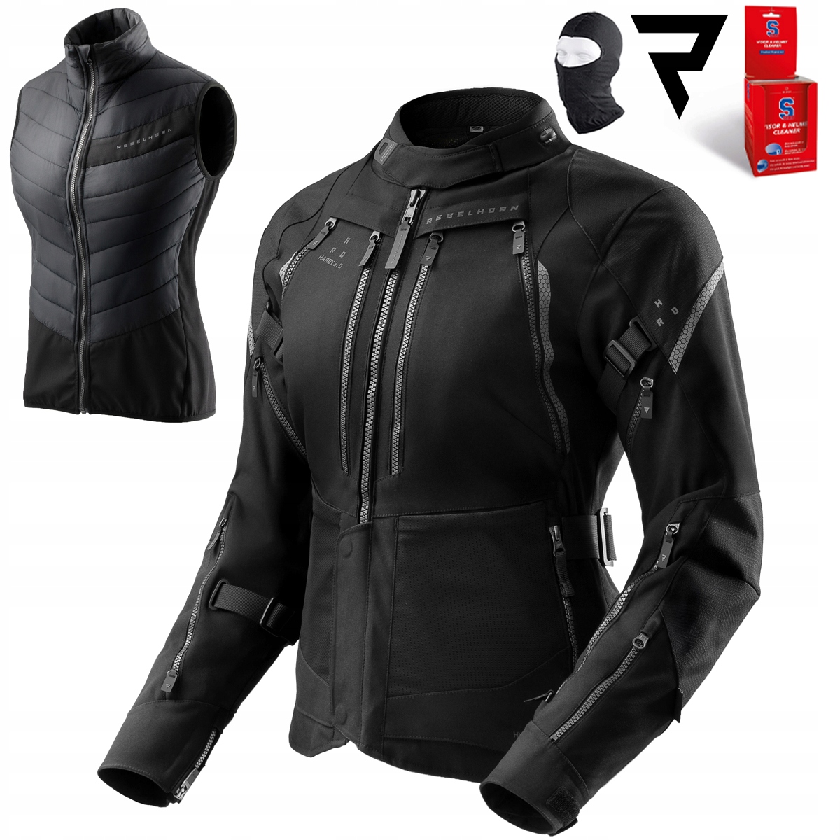 Motocyklová Bunda Rebelhorn Hardy 3 Turistická, Nepremokavá Dámska