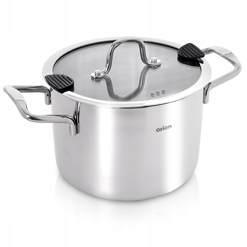 Hrniec Oceľový S Pokrievkou Odmerkou Na Varenie Indukcia Plyn 16 CM 2,3 L