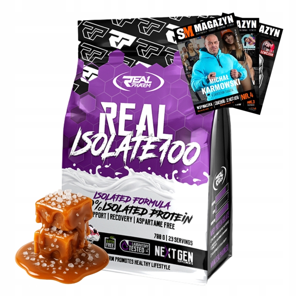 Real Pharm Isolate 100 700 g Protein Zvýšení Svalové Hmoty Síla