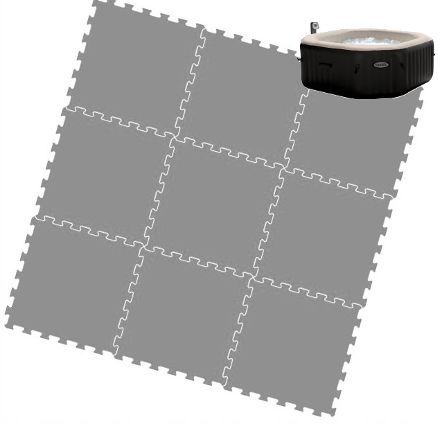 Penová Podložka Pod Basen Spa Intex Pure Jet & Bubble 218 x 218 cm