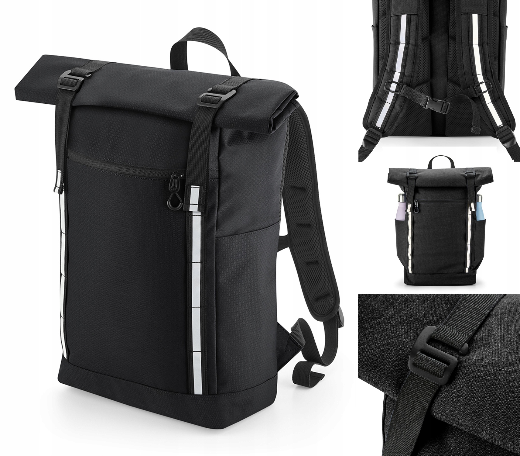 Voděodolný Pánský Školní Batoh S Přihrádkou Na Notebook 15,6 Černý