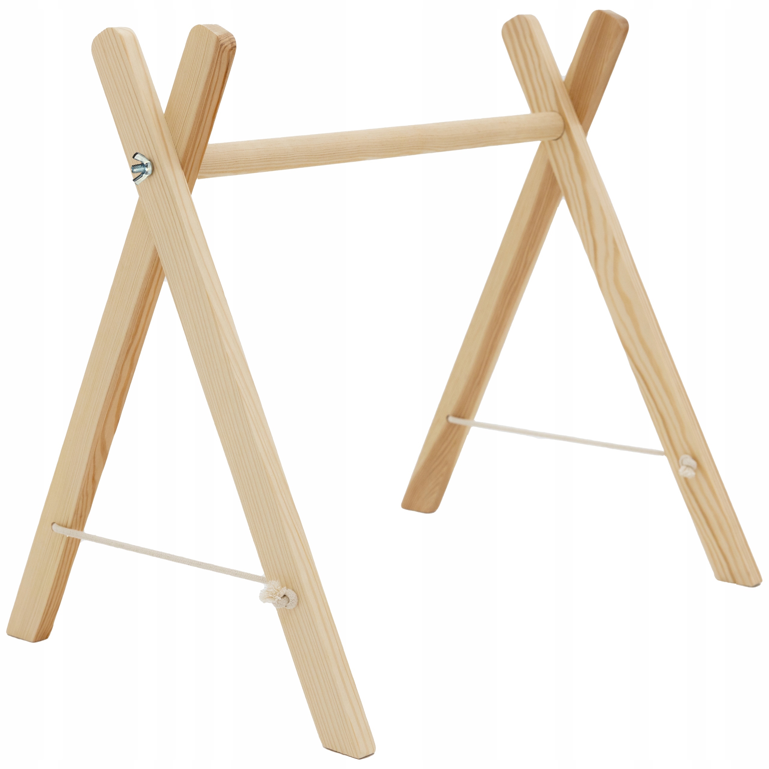 Stojak Edukacyjny Gimnastyczny Baby Gym Drewniany Naturalny Montessori