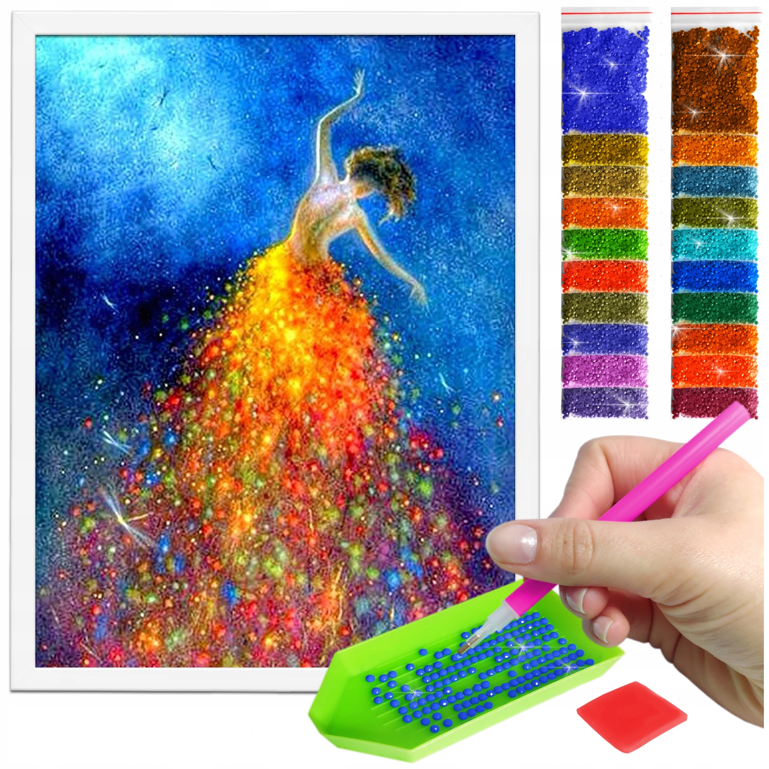 Haft Diamentowy Obraz Diamond Painting Ramka