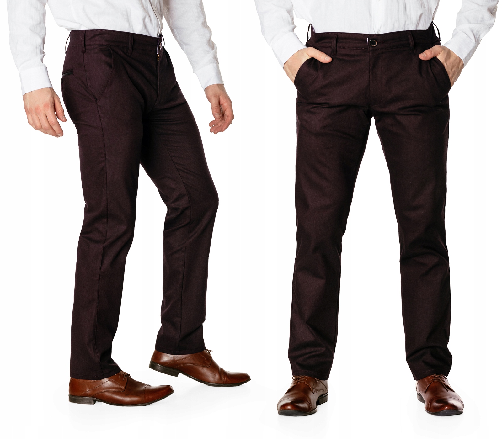Elegantní pánské bavlněné kalhoty Chinosy Hunter 410/12 W43 L32
