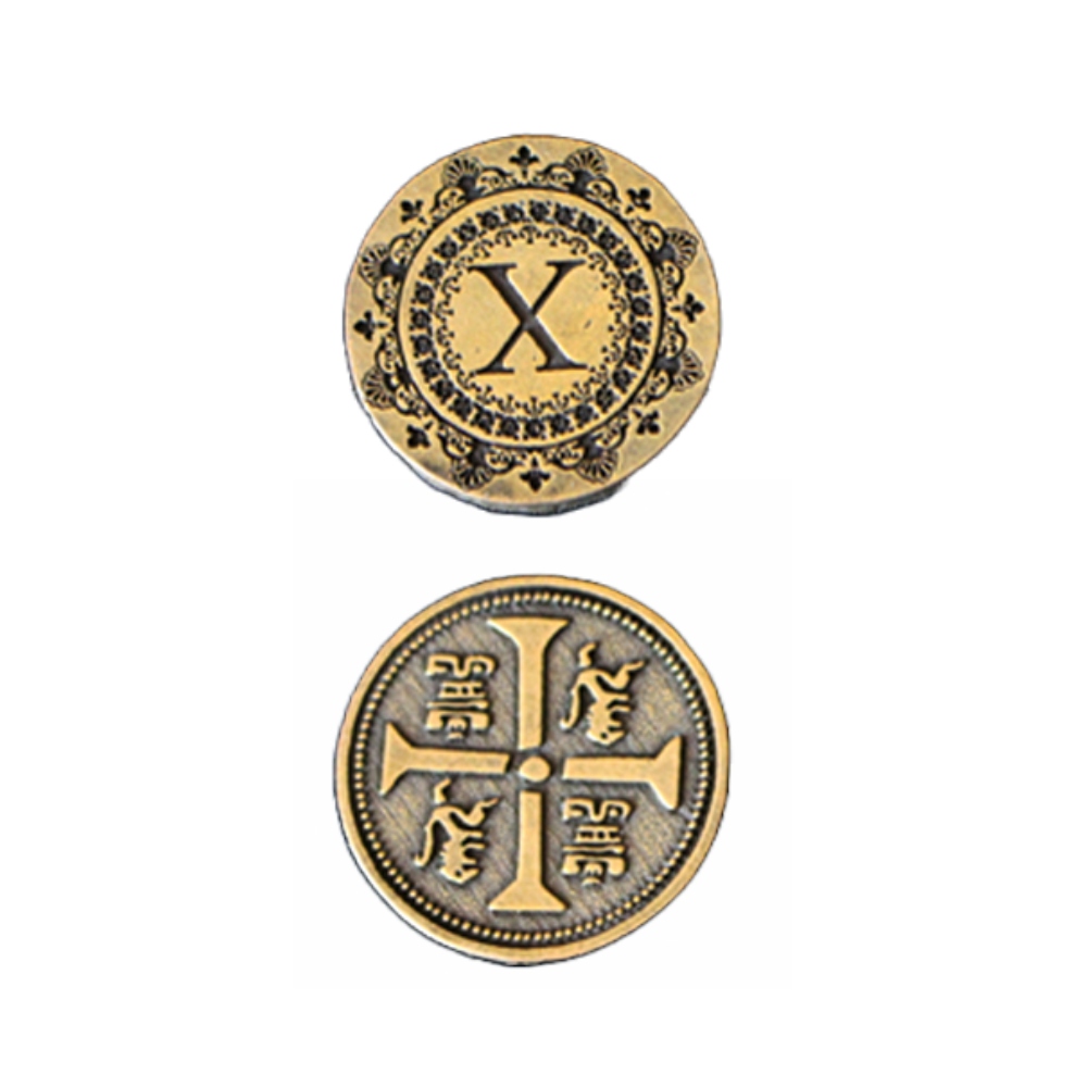 UNIWERSALNA ŚREDNIOWIECZNA ZŁOTA METALOWA MONETA 1 SZT LARP RPG