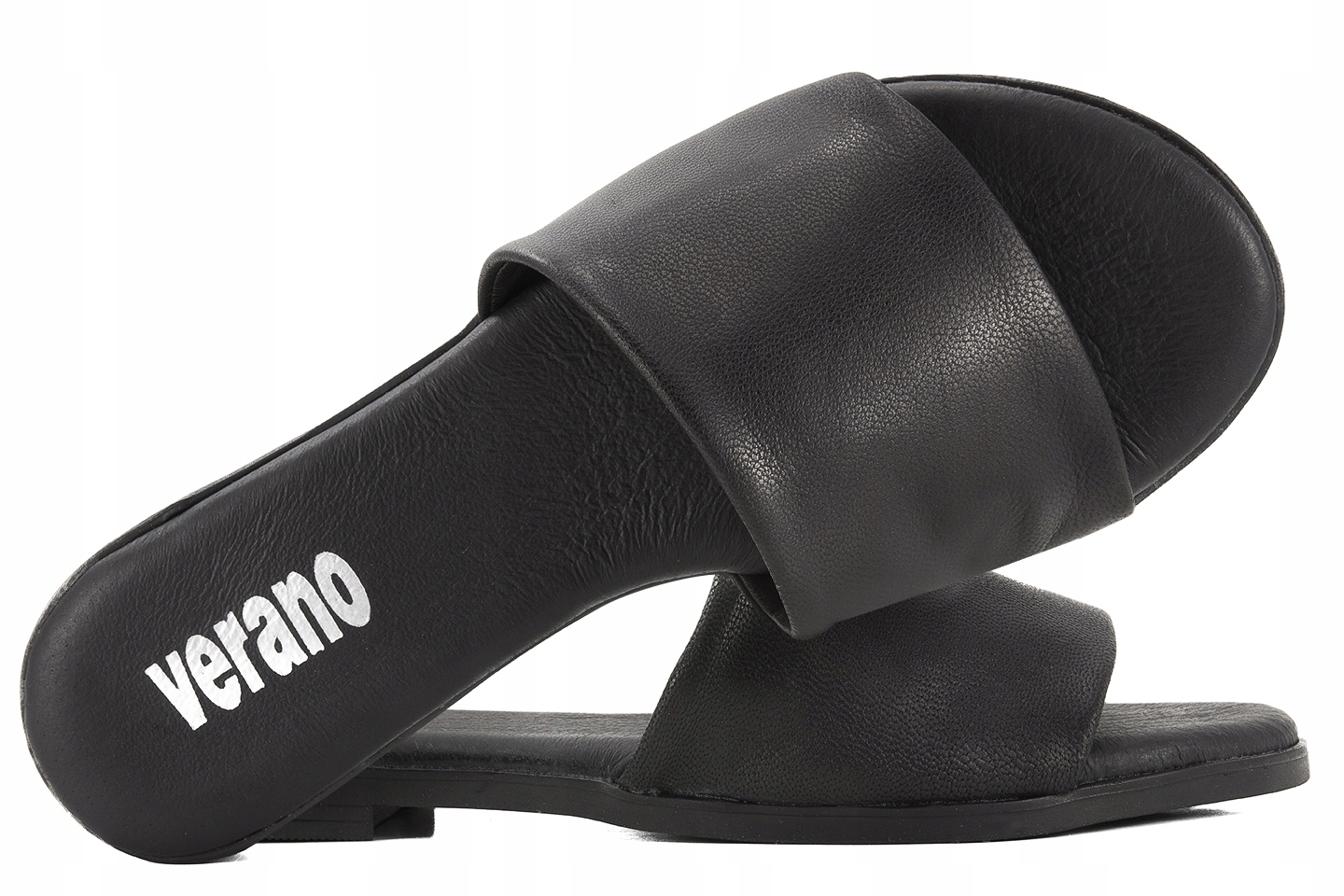 Verano 4616 Nazouváky Letní Dámské Španělské Kůže černé