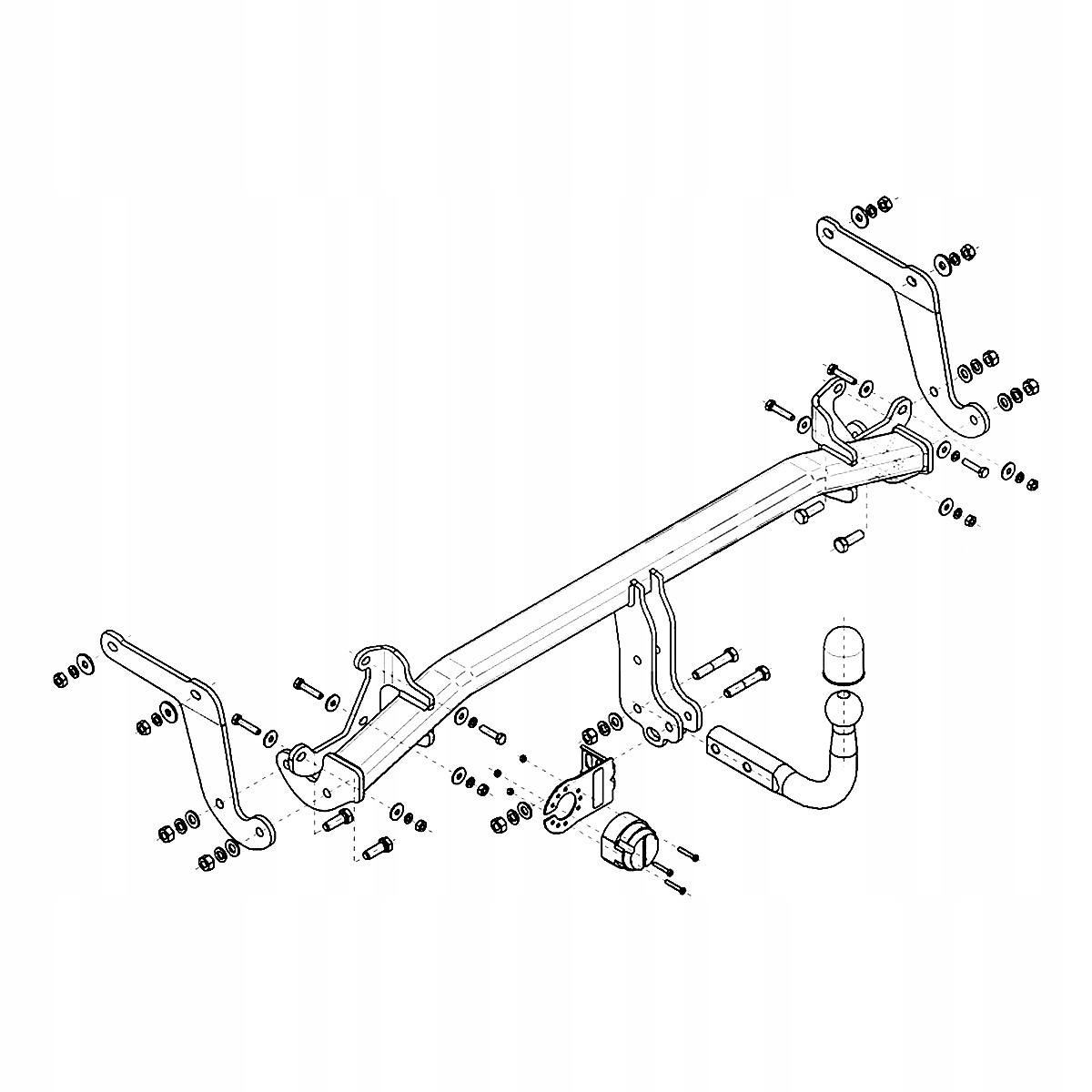 Hak holowniczy do Peugeot 5008 2 II SUV od 17 MODUŁ WIĄZKA 13 PIN GRATIS Producent Steinhof