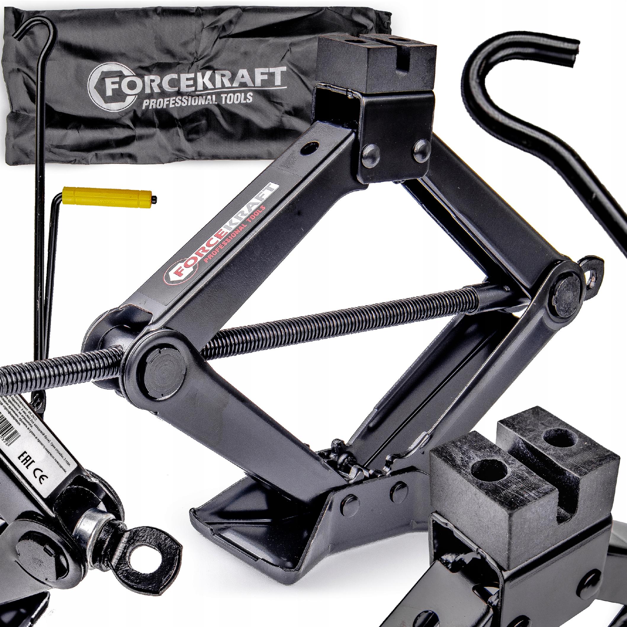 PODNOŚNIK SAMOCHODOWY TRAPEZOWY 2 T LEWAREK GUMA