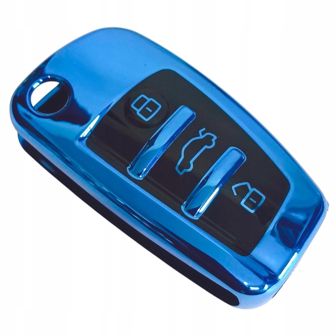 Etui Pokrowiec Na Kluczyk Tpu Niebieski Blue Do Audi Różne Modele