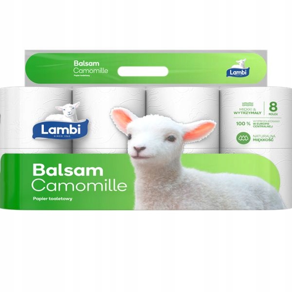 Papier toaletowy Lambi Balsam Camomille 32 rolki Nazwa Lambi Balsam Camomille