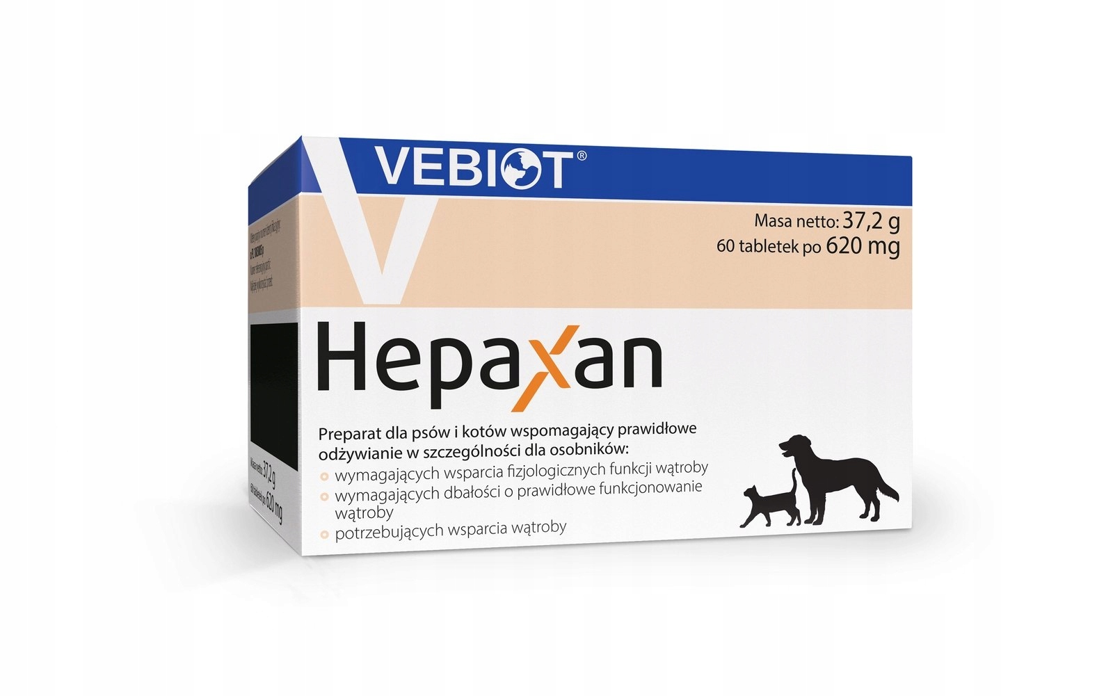 Levně Vebiot Hepaxan doplněk stravy pro psa 60 tablet Nutrifarm Sp. z o.o.