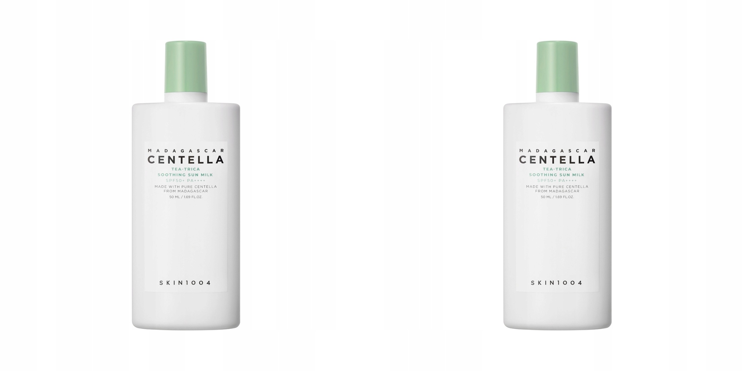 2x SKIN1004 Madagascar Centella Tea-Trica Soothing Sun Milk SPF50+ Pa++++
