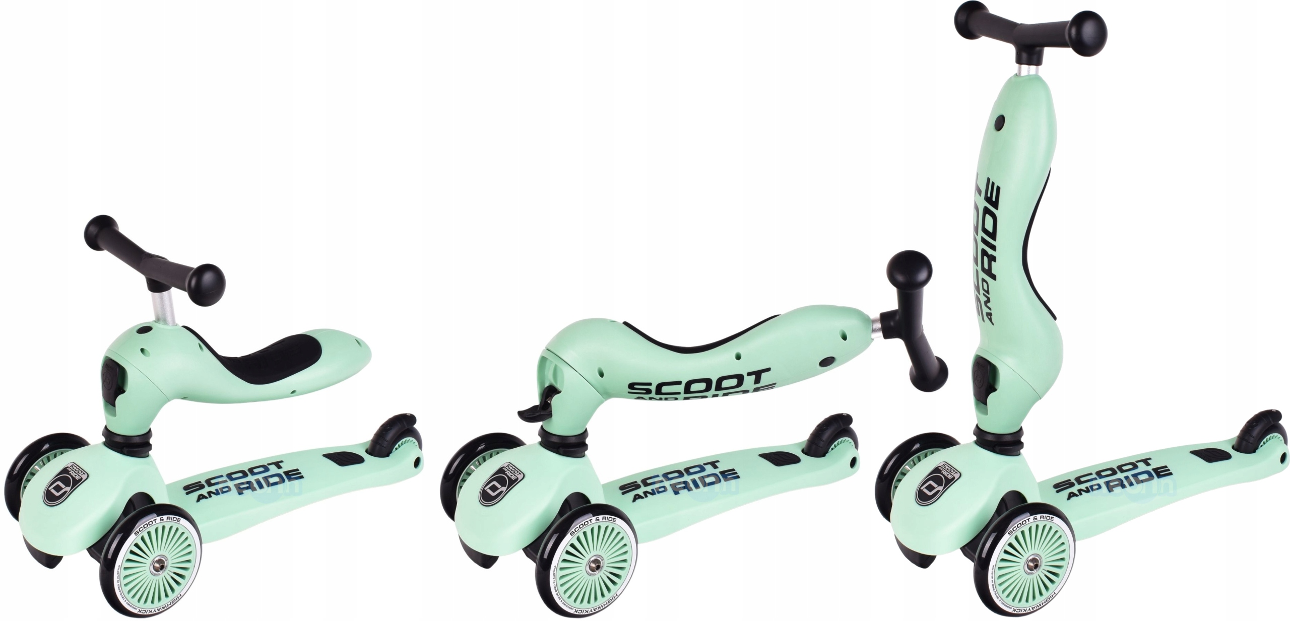 SCOOT AND RIDE HIGHWAYKICK 1 HULAJNOGA JEŹDZIK 2W1 Kolor Żółty