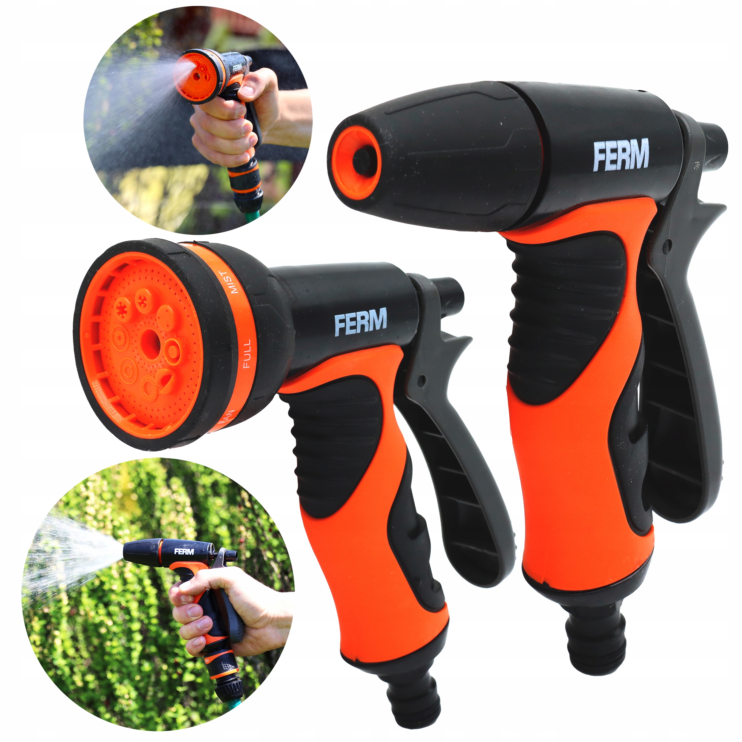 

2x Pistolet Ogrodowy Zraszający Do Podlewania Ferm