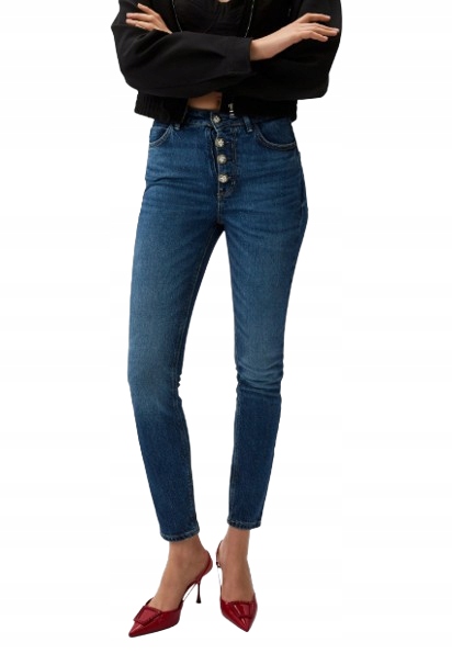 Guess Džíny S Vysokým Pasem A Oděrkami 27/29 2_A