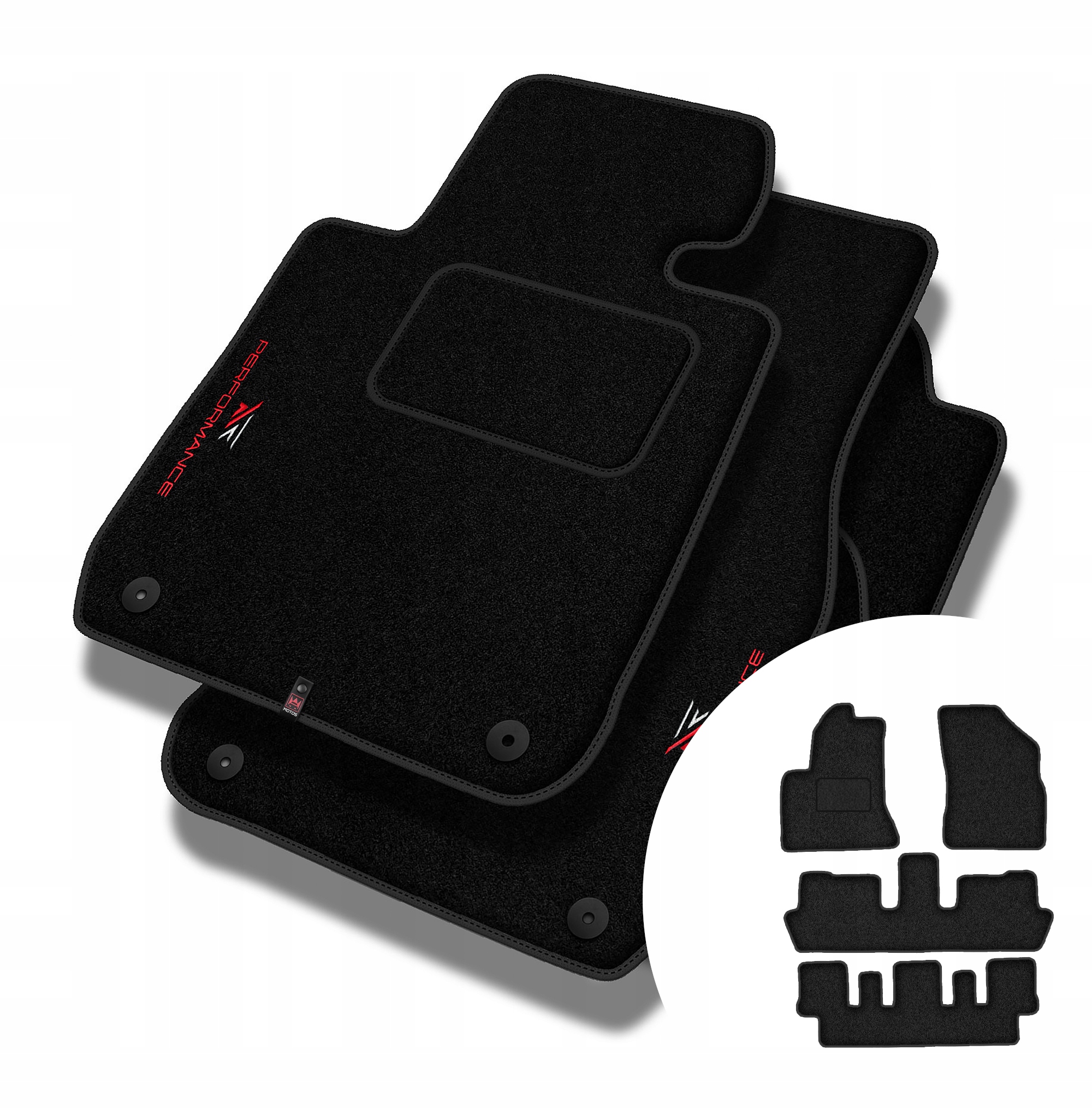 Velúrové koberčeky Performance pre Citroen C4 Grand Picasso I 2006-2012