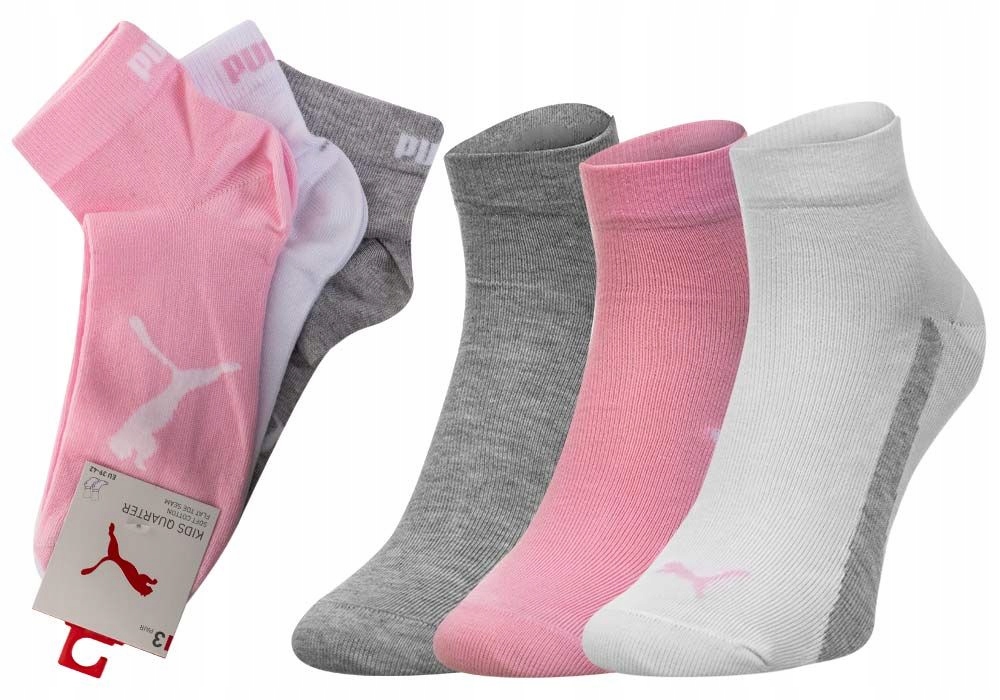 

Puma Skarpety Skarpetki Stopki 3 Pary Roz: 35-38