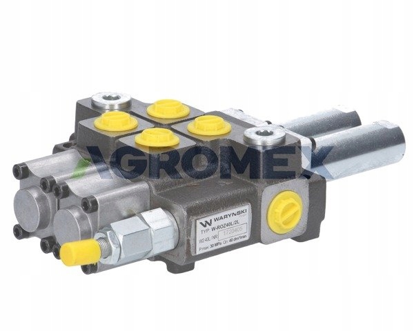 Rozdzielacz hydrauliczny 2-sekc joystick Waryński Numer katalogowy części W-ROZ40L/2L